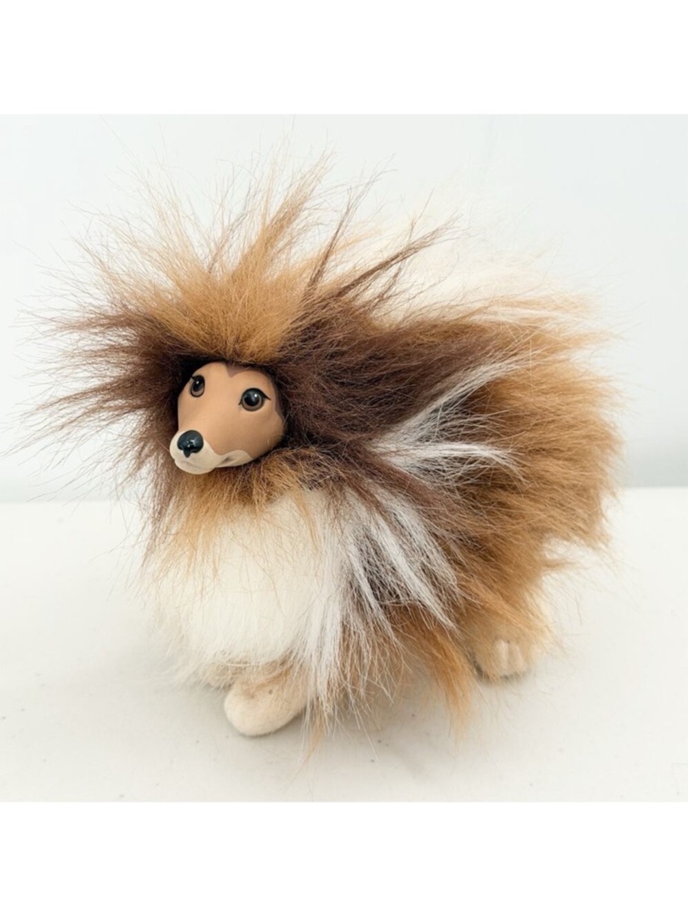 Vintage 1995 Mattel Barbie Collie Dog Plush Barking Toy Lassie